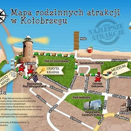 Kasprowicza 20a basen, siłownia, rowery Apartament Kołobrzeg
